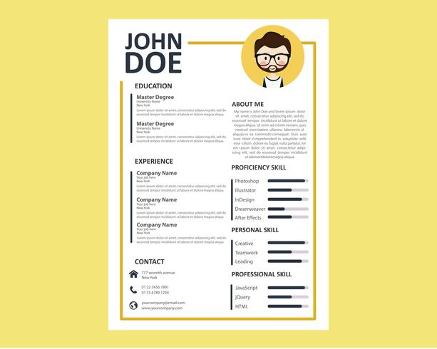 Curriculum Vitae vector