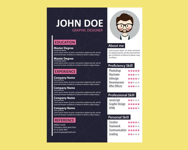 Curriculum Vitae vector