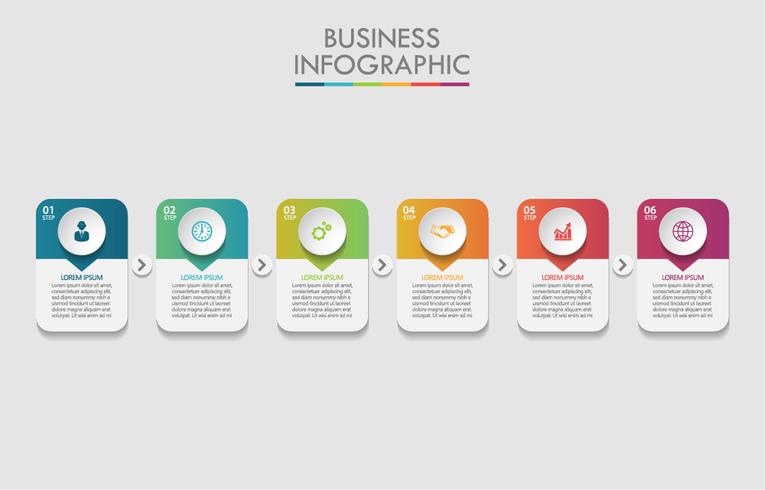 Business data visualization vector