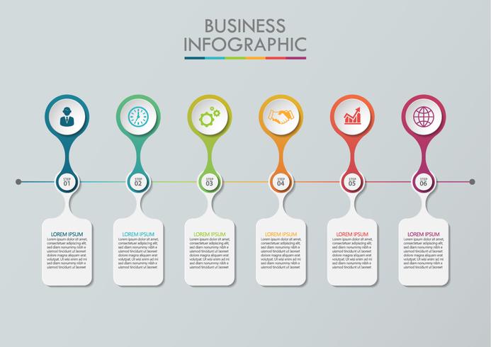 Business data visualization vector