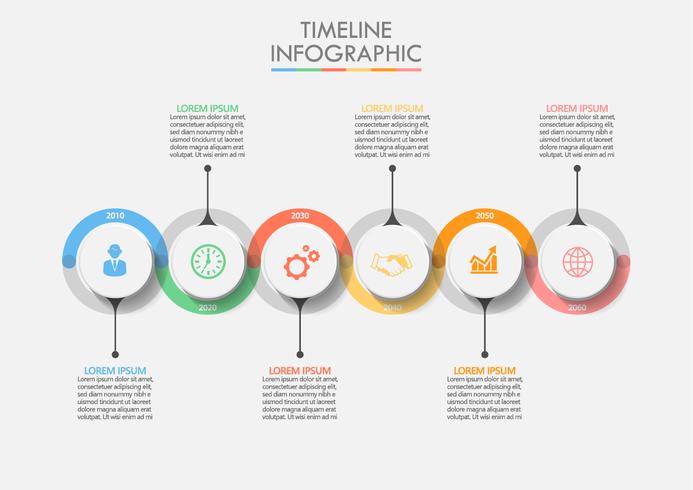 Plantilla de infografía empresarial. vector