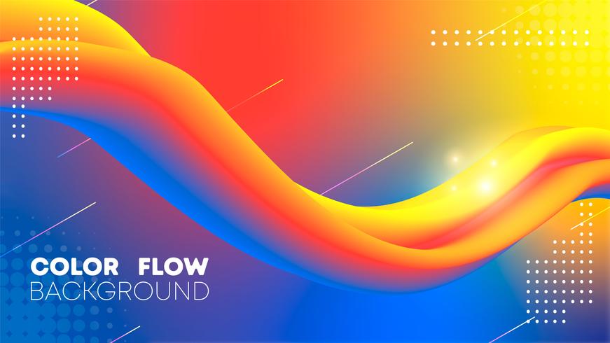 color flow vector background illustration