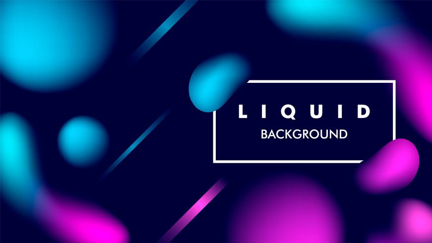 color Liquid vector background illustration