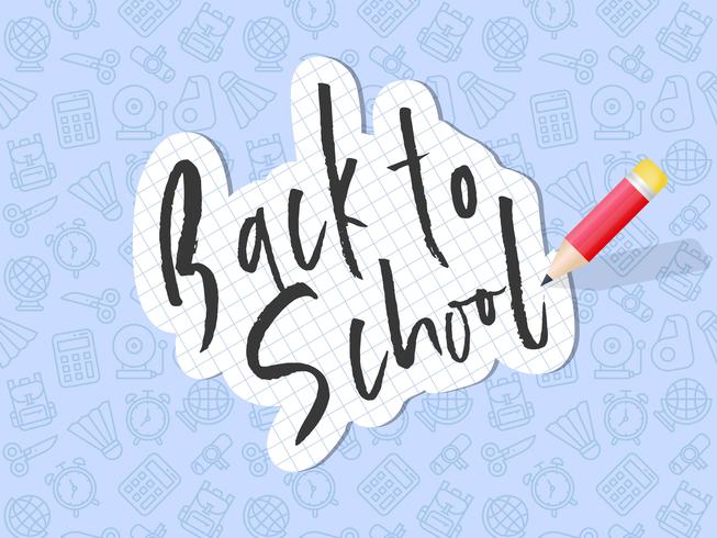 Back to school poster template vector