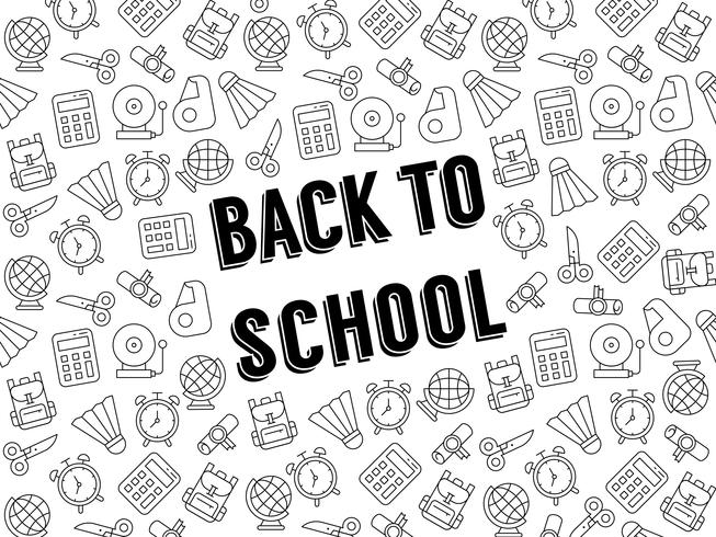 Back to school poster template vector