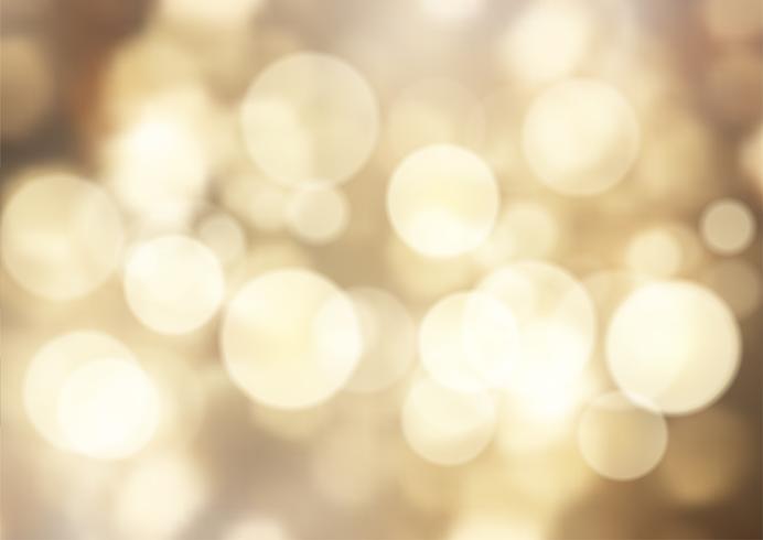 Golden bokeh lights background  vector