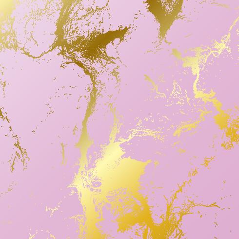 Pink and gold marble texture background  vector