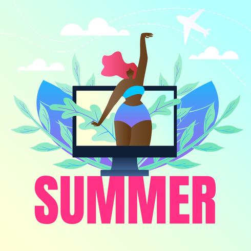 Summer Vacation Banner vector