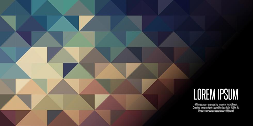 Geometric low poly banner design vector