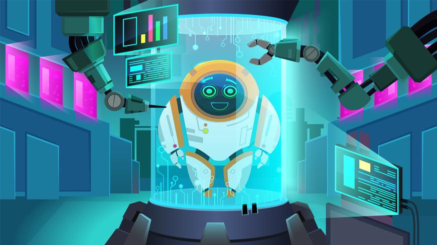 Creating Robot Next Generation vector