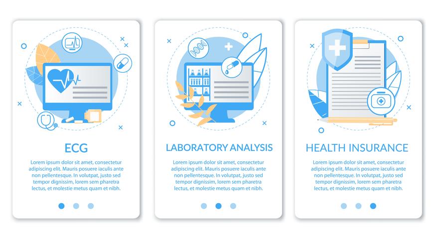 Conjunto de análisis de laboratorio vector