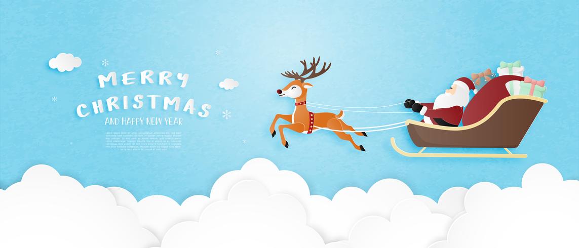 Merry Christmas Greeting Card vector