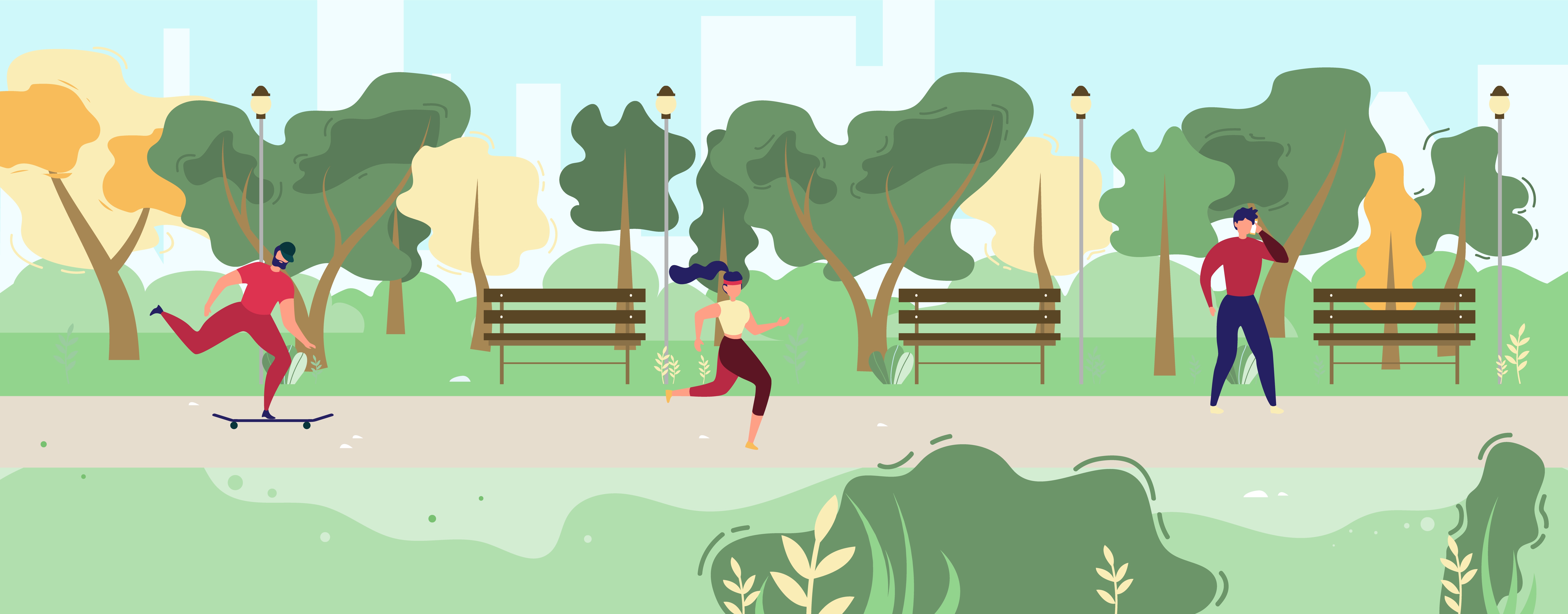 люди на улице рисунок. люди в парке вектор. южный парк площадка. прогулка в парке вектор. прогулка по парку вектор.