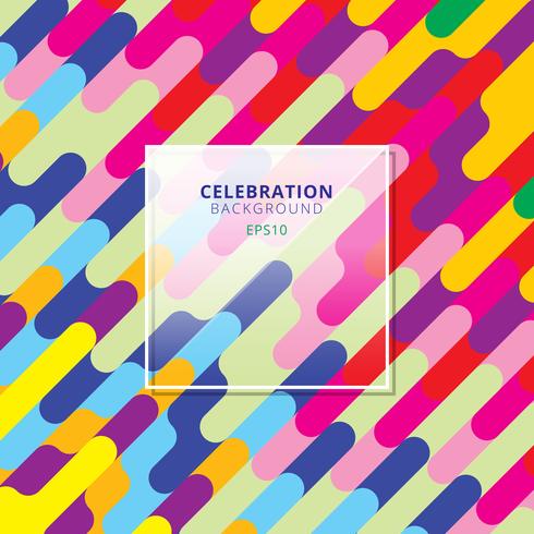 Colorful diagonal rounded lines transition pattern vector