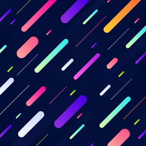 Colorful dynamic geometric pattern with diagonal lines vector