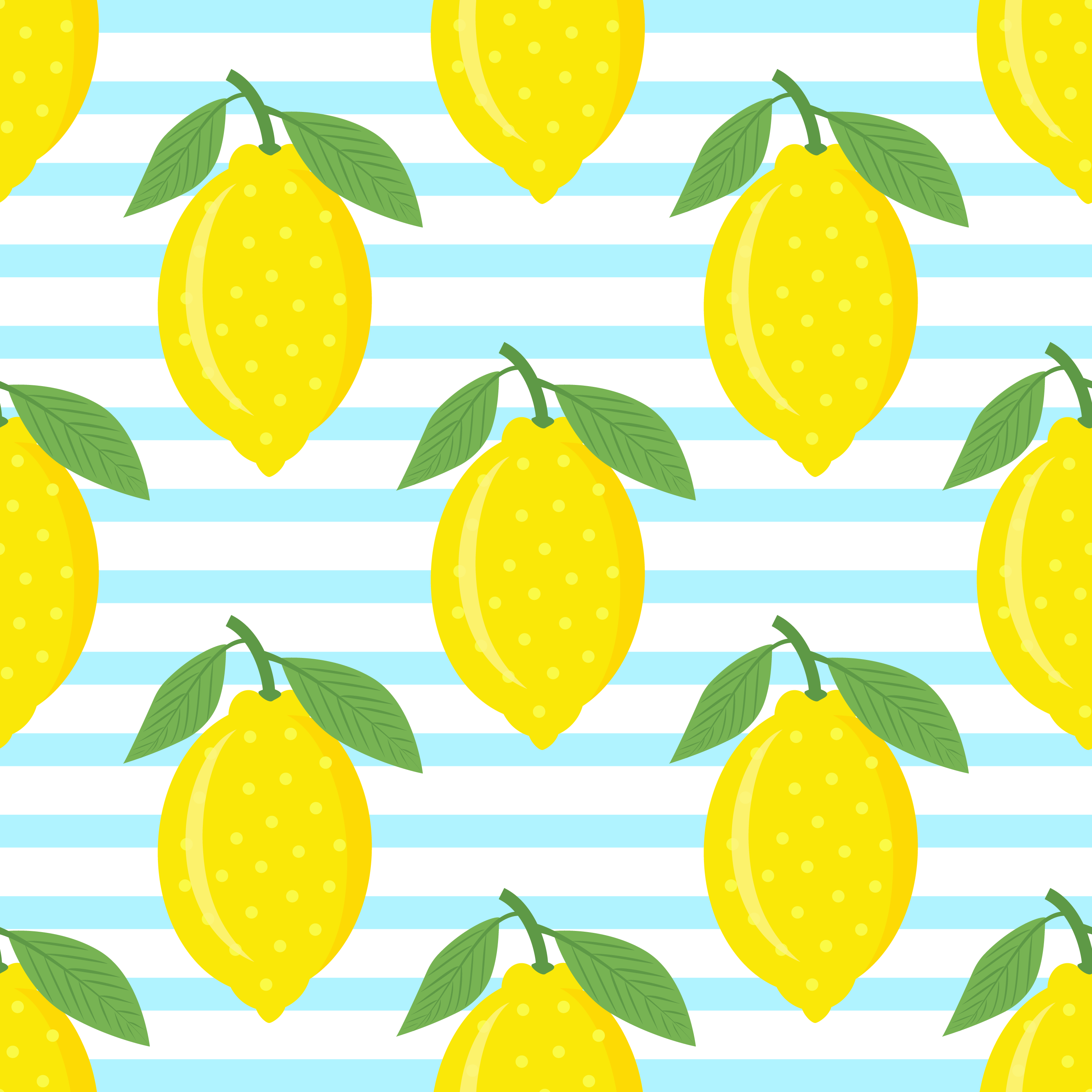 Lemons On Blue Striped Background 665566 Vector Art at Vecteezy