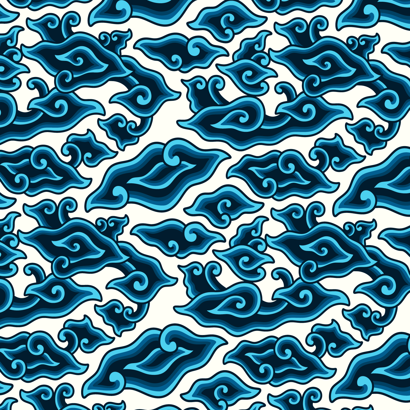 Megamendung Batik  Seamless Pattern Background 665573 