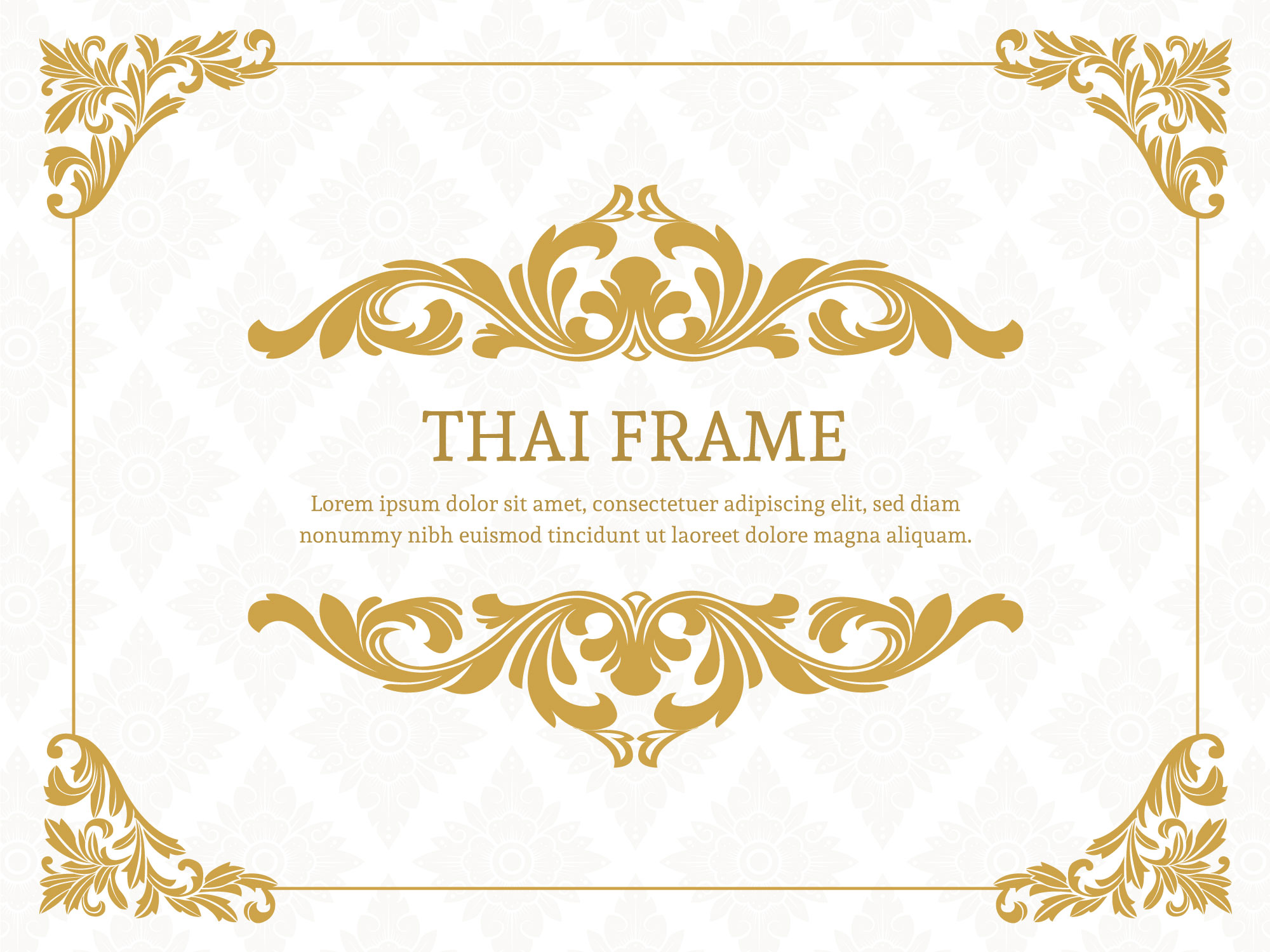 Gold Border Vector Art Icons And Graphics For Free Download