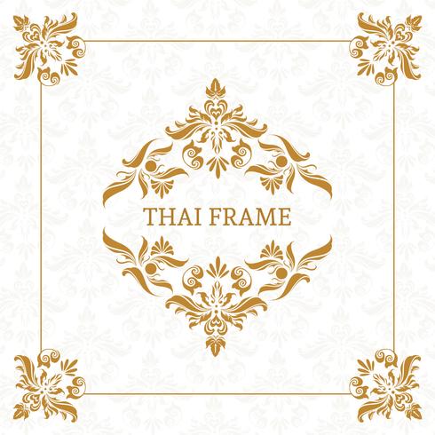 Vector Thai Themed Frame Border