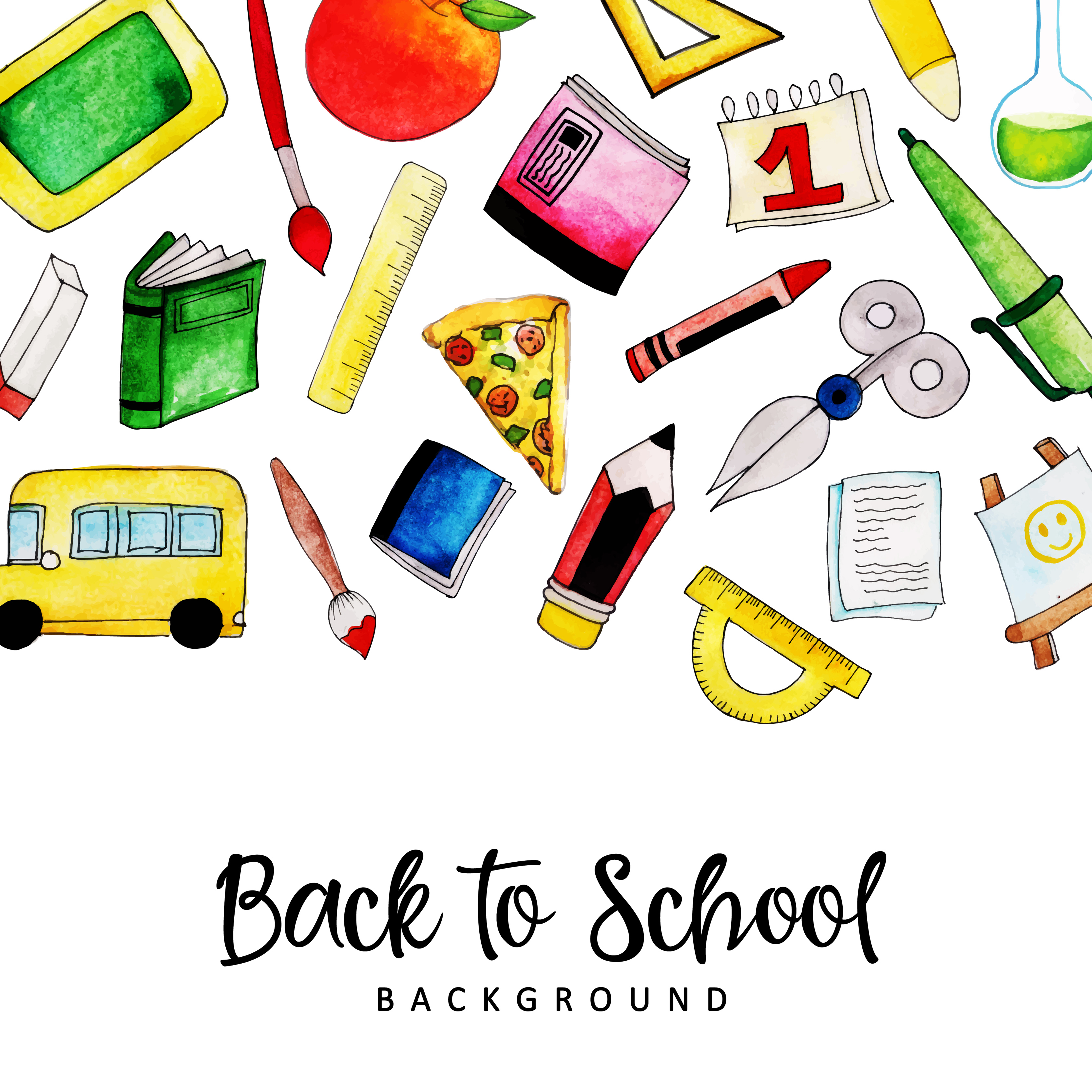 School Wallpaper Vector Art, Icons, and Graphics for Free Download