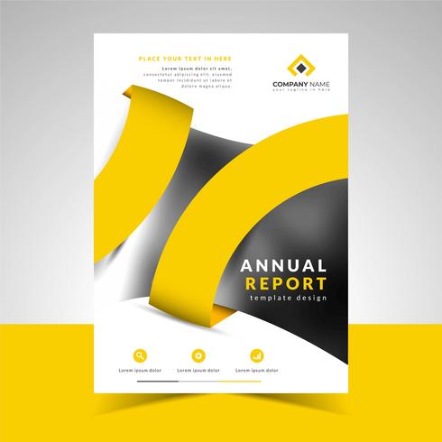 Creative Business Annual Report Template vector