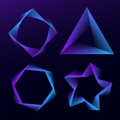 Blending waves Frames vector