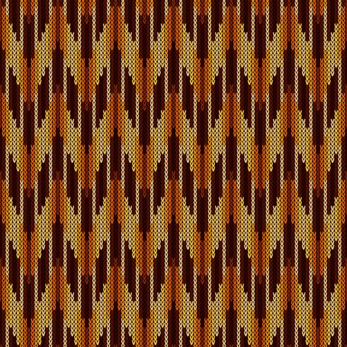 Autumn camouflage knitted pattern vector