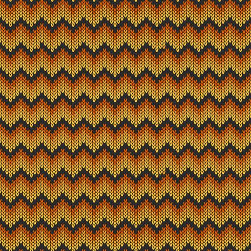 Geometric knitted chevron pattern vector