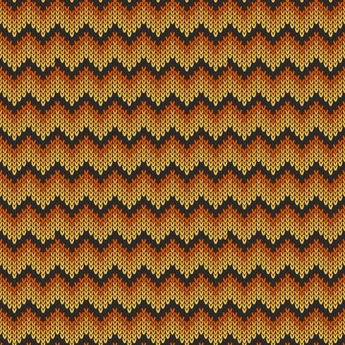 Geometric knitted chevron pattern vector