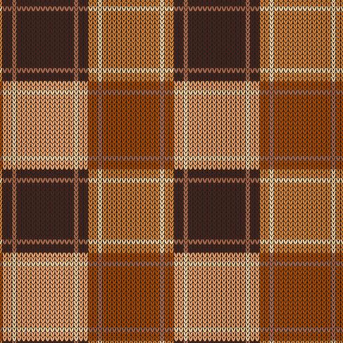 Geometric knitted pattern with repeating squares vector