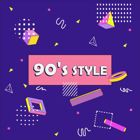 Abstract 90's Background vector