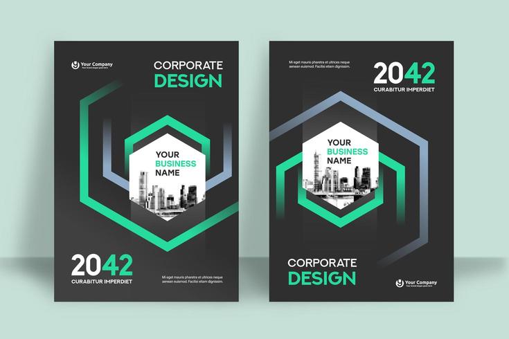 City Background Business Book Cover Design Template  vector