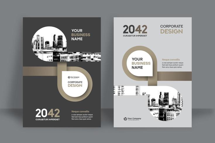 City Background Business Book Cover Design Template  vector