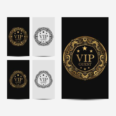 VIP premium luxury card vector