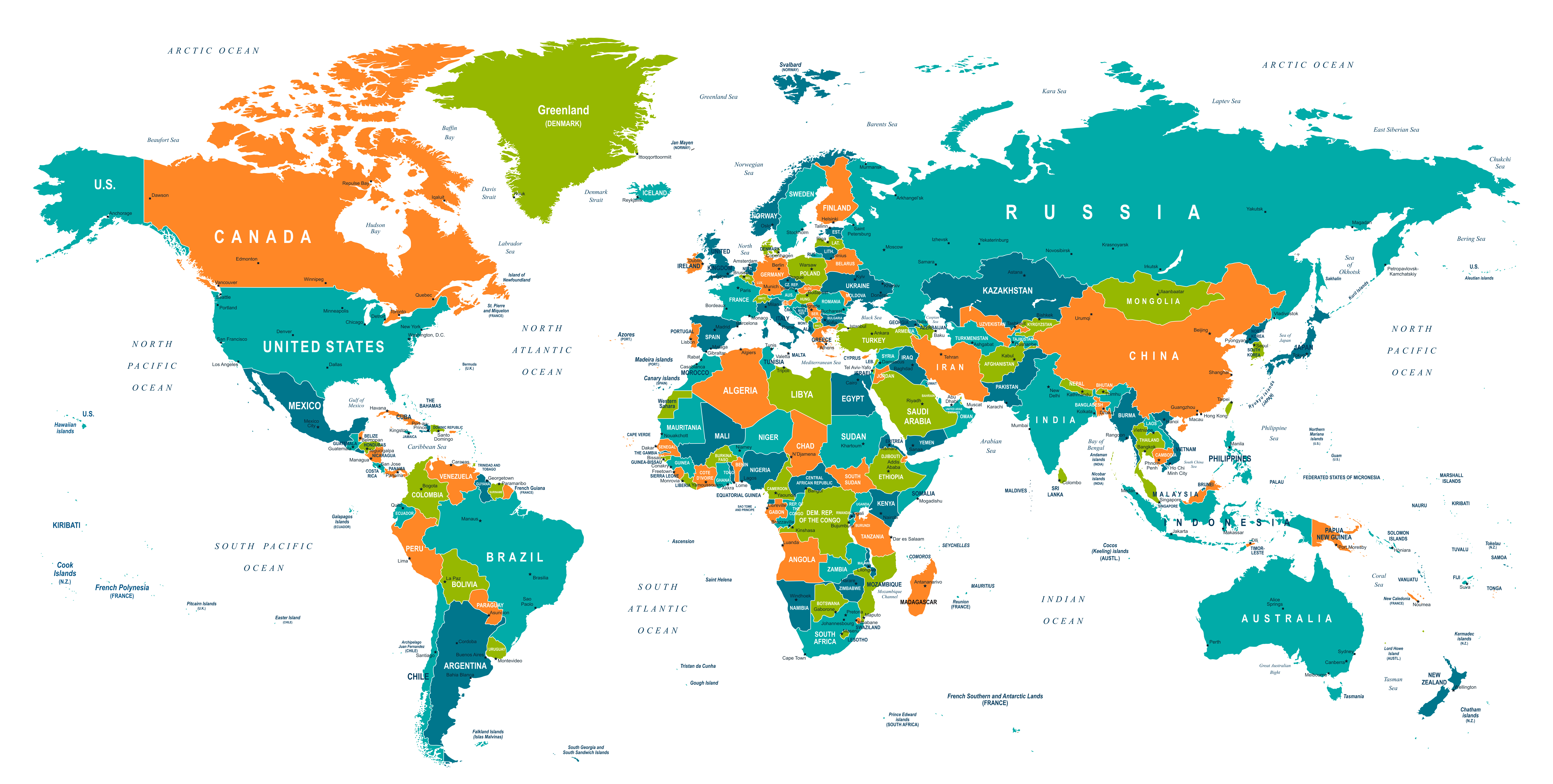 Colorful World Map Download Free Vectors, Clipart Graphics & Vector Art
