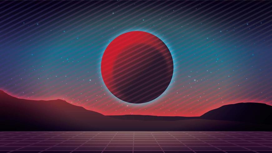 Retro Game Background vector