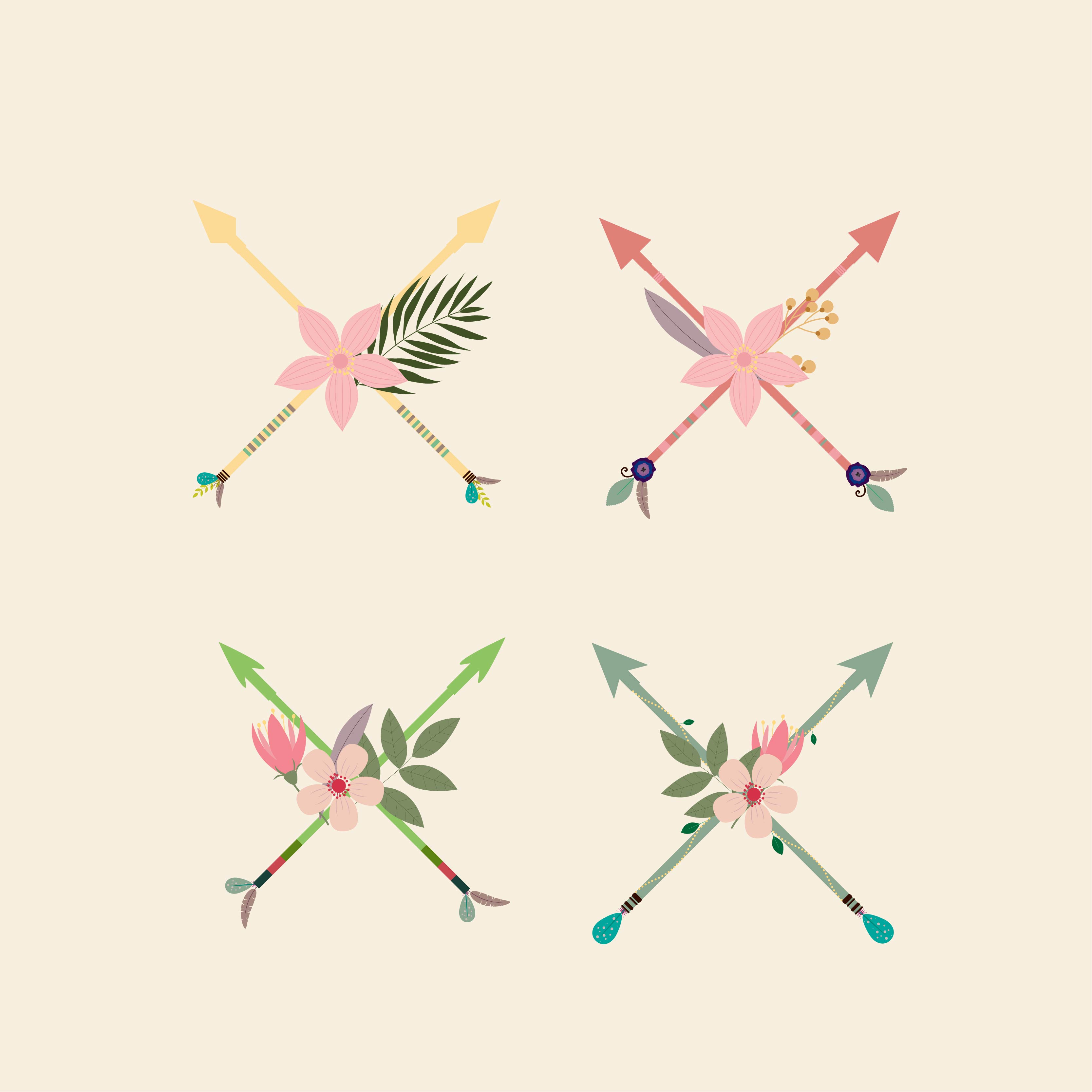 Download floral arrows collection - Download Free Vectors, Clipart ...