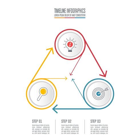 infographic design business concept with 3 options. vector
