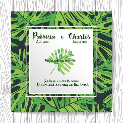 Wedding invitation card templates flower  vector