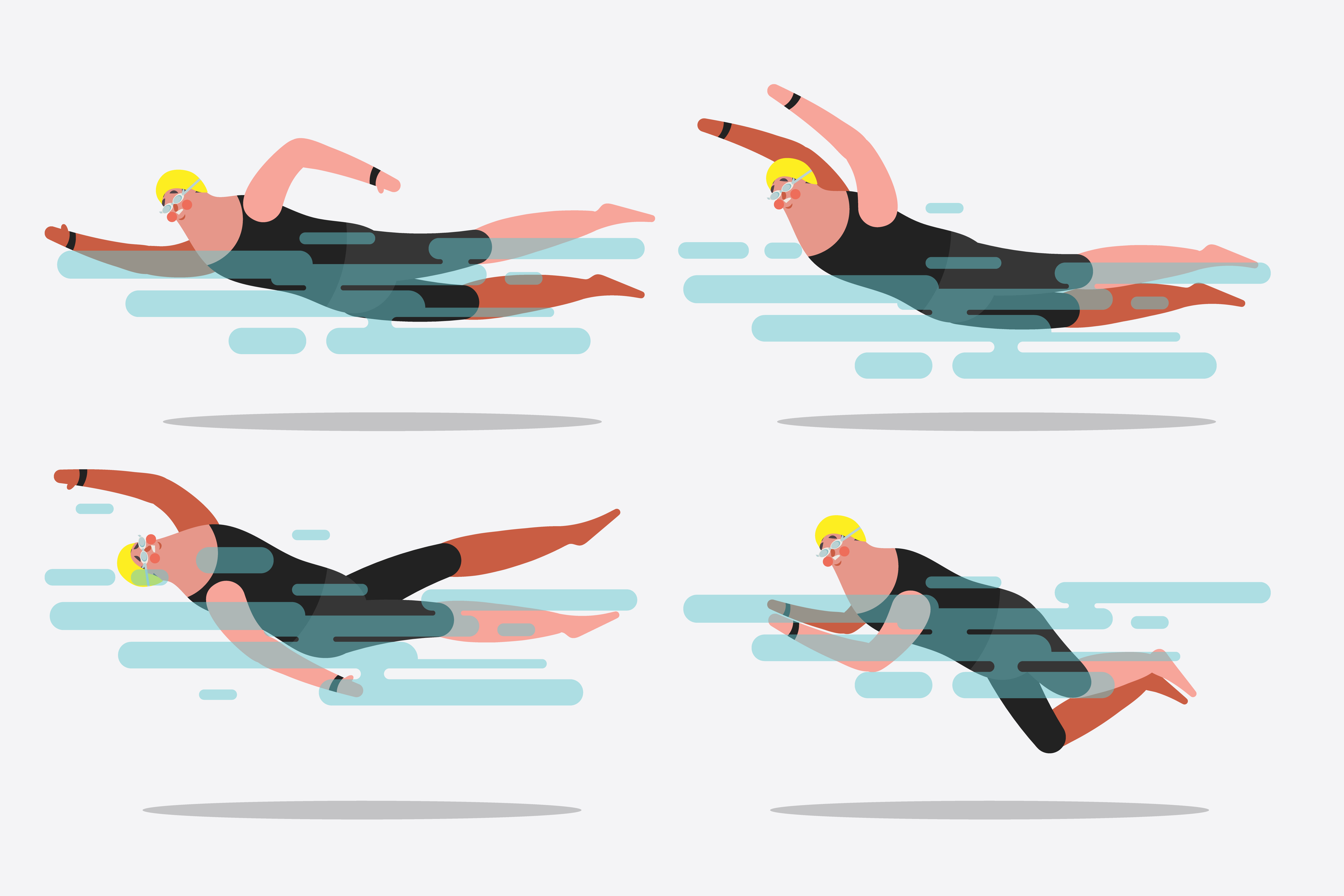 swimming posture