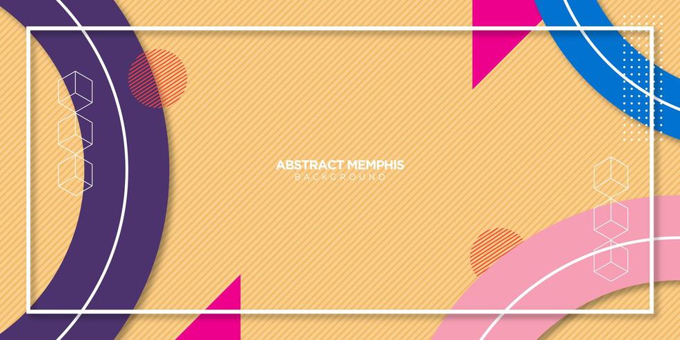 Abstract Memphis Background vector