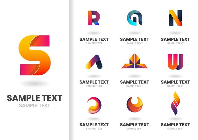 Modern Vector Shapes and Letters