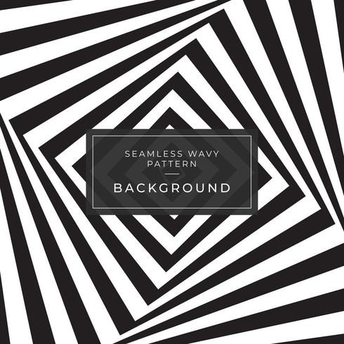 Optical illusion Geometric Black and White Line pattern vector