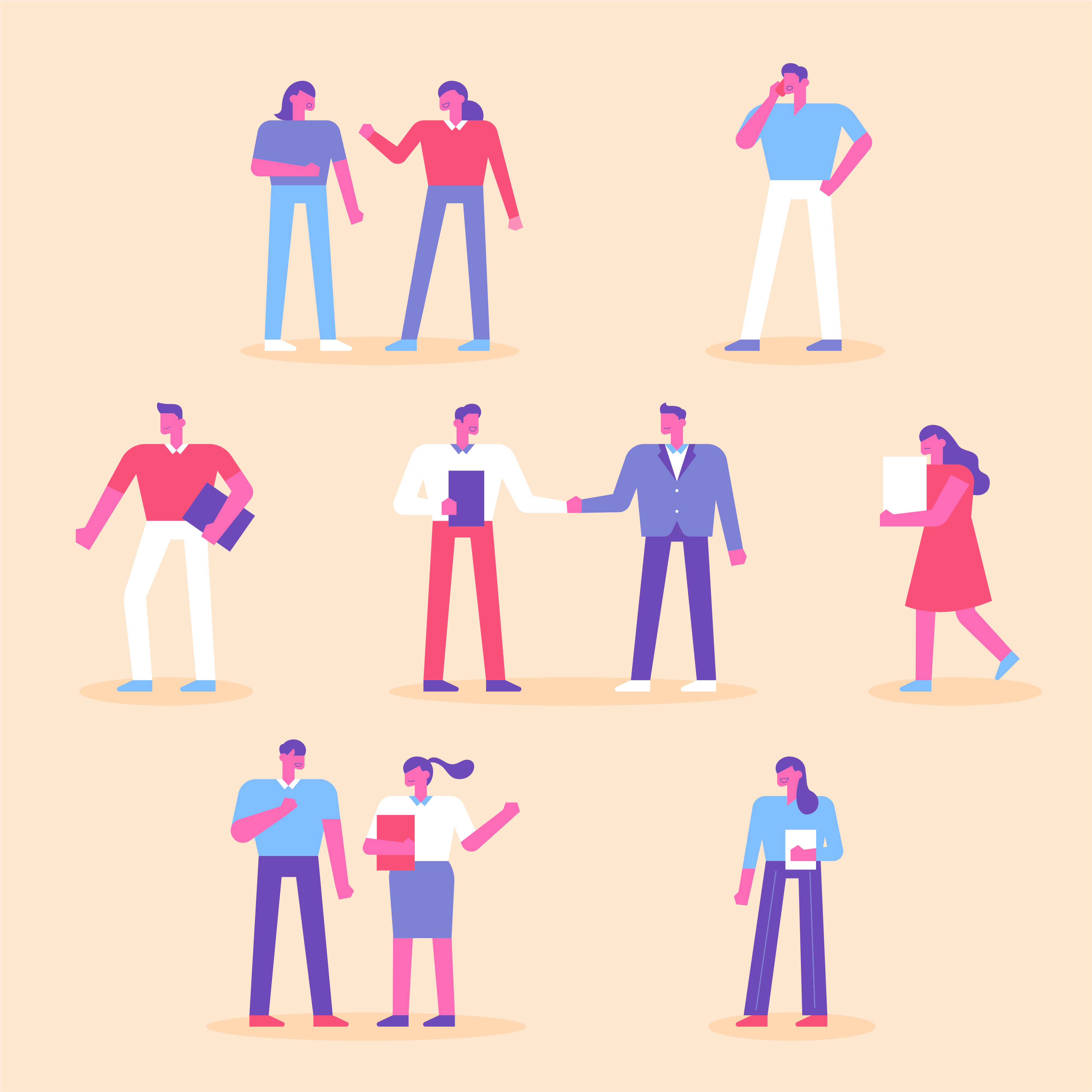 Insieme di persone che si incontrano e parlano Scarica Immagini Vettoriali Gratis, Grafica Insieme di persone che si incontrano e parlano Scarica Immagini Vettoriali Gratis, Grafica