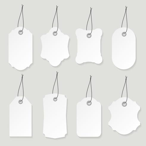 Blank labels set vector