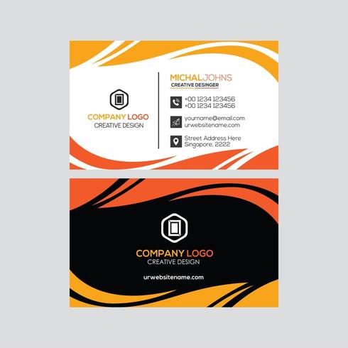 Professional Business Card Design vector