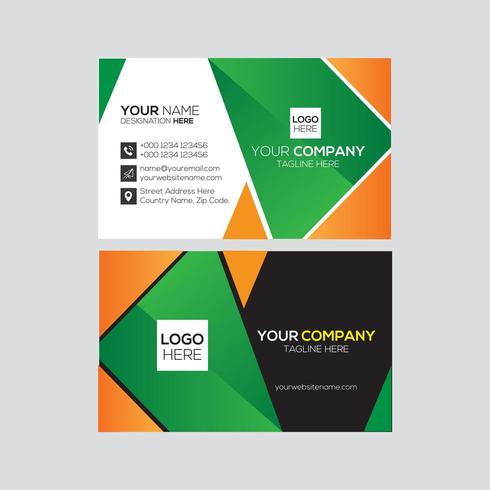 Simple and Clean Geometric Modern Business Card vector