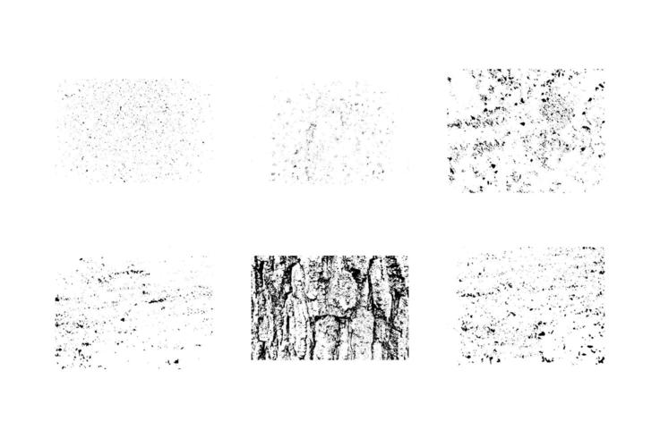 Collection of grunge textures vector