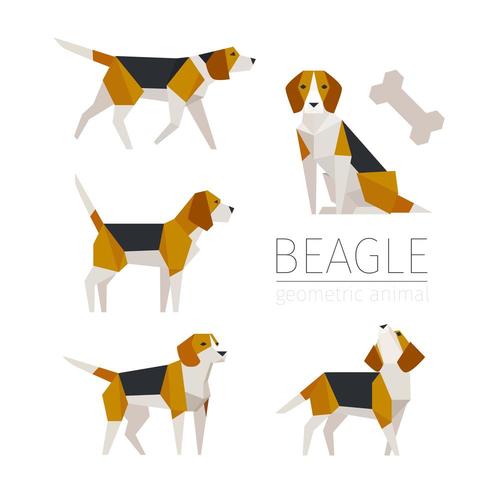 Cute beagle sculpture concept character design. vector