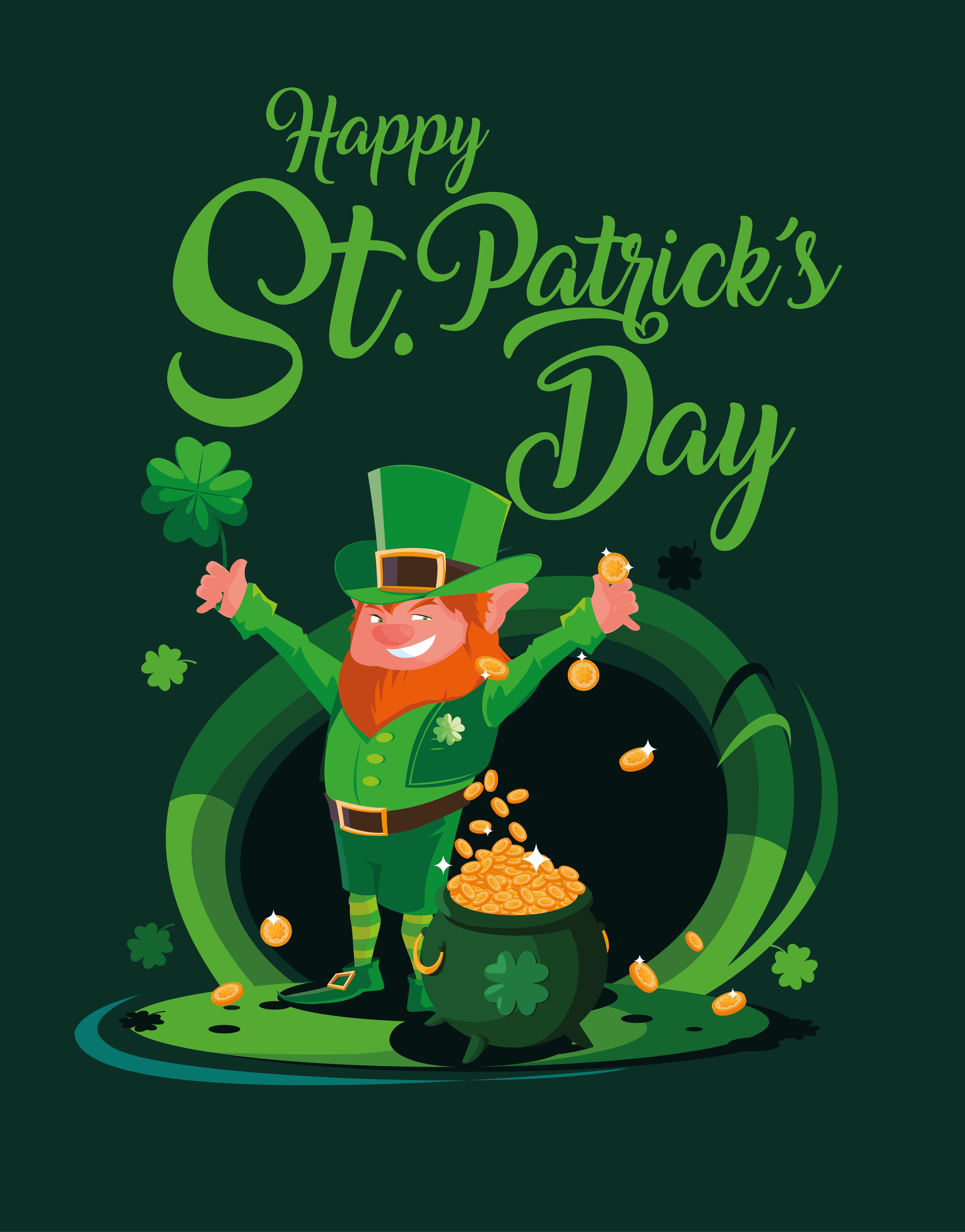 Happy St. Patrick Day 666965 Vector Art at Vecteezy